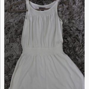 Plain white coverup dress